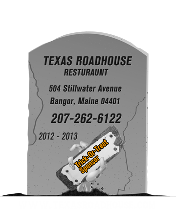 Donating 200 gift bags for kids that includes a coupon for 1 FREE kids meal at Texas Roadhouse. Graveyard-Sponsors-Texas-Roadhouse-360